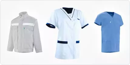 Medical scrubs and coats