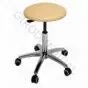 Ecopostural swivel stool with chromium-plated base Ecopostural S4610