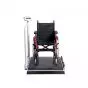 Seca 677 wireless wheelchair scales with handrail and transport castors