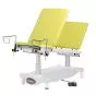 Examination couch with electric height adjustment, 3 sections with pair of leg rests Carina Ovalia 13