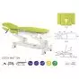 Hydraulic massage table 3 plans with armrest Ecopostural C5731