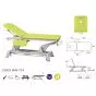 Electric Massage Table in 2 parts with armrests and peripheral bar Ecopostural C5951