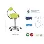 Ecopostural DERBY stool with chromium-plated base and backrest Ecopostural S5672-AP