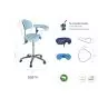 Ecopostural DERBY stool with chromium-plated base and backrest Ecopostural S5674