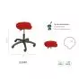 Ecopostural ergonomic stool Ecopostural S2640