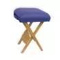 Folding wooden stool