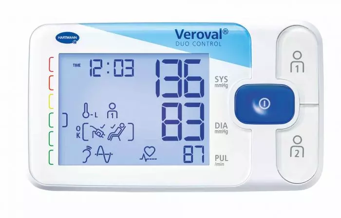 Veroval duo control upper arm blood pressure monitor