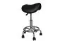 Saddle Stool Pony in Black Chrome-plated Mediprem