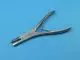 Gouge forceps Ruskin, double articulation, bits 5 mm, 18 cm curved Holtex
