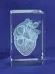 MEDart™ Glass Block Heart MAG13G