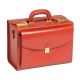 Leather Home Care briefcase Red Deboissy