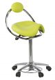 Ecopostural DERBY stool with chromium-plated base and backrest Ecopostural S5672-AP