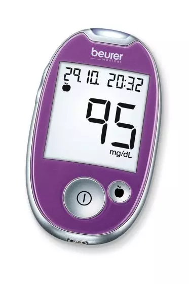 Beurer plum GL 44 mg/dL blood glucose monitor