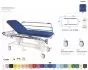 Hydraulic Massage Table in 2 parts with directional castors Ecopostural C3700