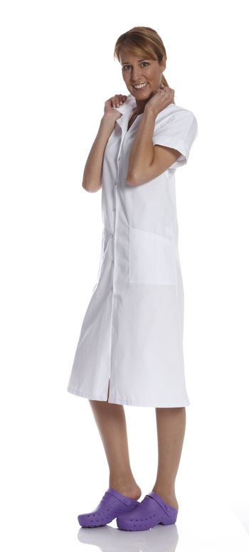 Blouse clearance blanche longue