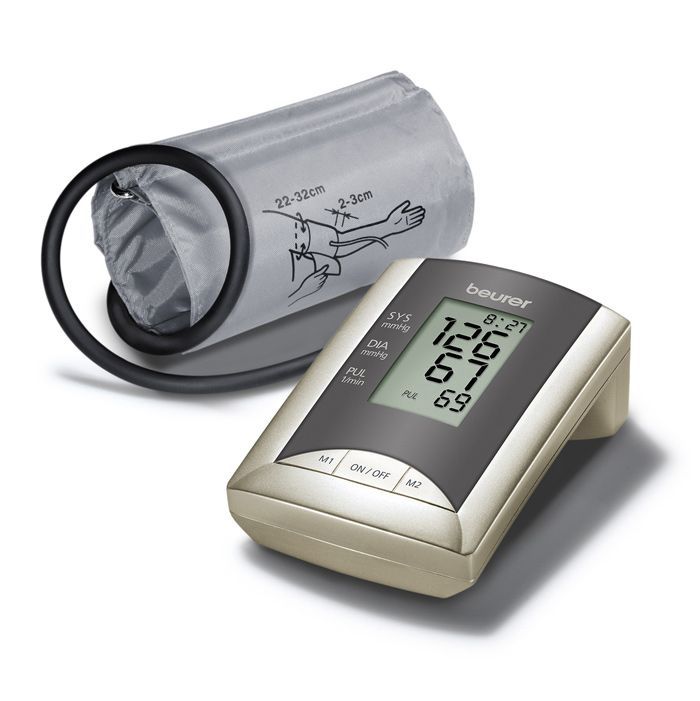 Pack Upper arm blood pressure monitor with quality seal Beurer BM 20