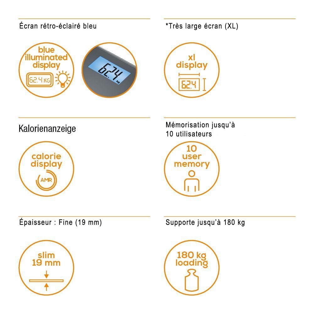 Beurer BF 180 Balance de diagnostic, balance de …