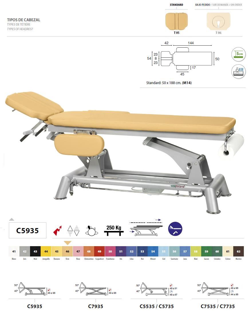 Sale of Electric Massage Table in 2 parts Ecopostural C5935 for 2110.67