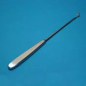 Sciatica curette, curved, 23 cm x 5 mm Holtex