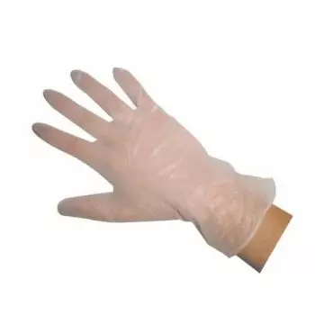 Box of 100 powder free vinyl examination gloves