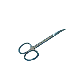 Enucleation Scissors, very curved, foam, adult, 12.5 cm Holtex