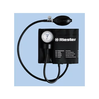 Riester Exacta Aneroid Sphygmomanometer, Lacquered Metal, Black, Adult Size
