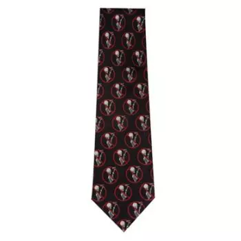 Necktie "No Smoking" -Blue -Silk W41065