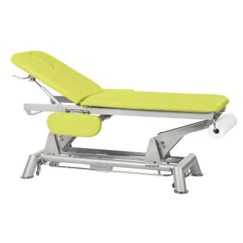 Electric Massage Table in 2 parts with armrests and peripheral bar Ecopostural C5951