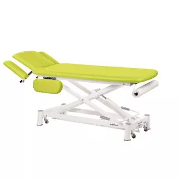 Hydraulic Massage Table in 2 parts with armrests Ecopostural C7744