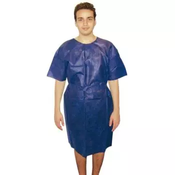 blue medical coat polypropylene PROFILE SHIRT LCH bag of 10 