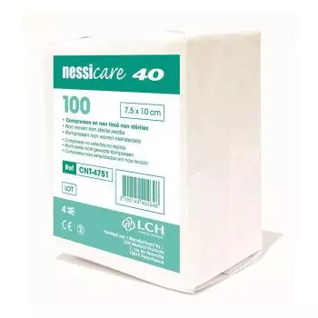 Non-woven non-sterile compresses 40 grams Nessicare LCH