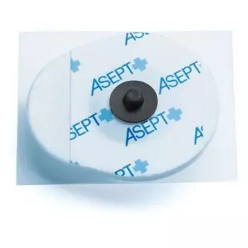 Foam oval electrode 42x36mm Asept InMed bag of 30