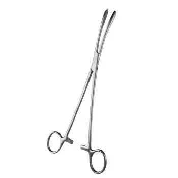 Dressing forceps, Longuette, curve, 24 cm Holtex