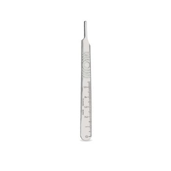 Swann Morton scalpel handle N3 stainless steel graduated 12 cm