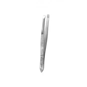 square jaw tweezers Hunter Holtex 8 cm