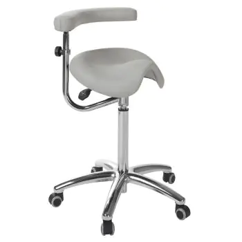 Ecopostural DERBY stool with chromium-plated base and backrest Ecopostural S5673