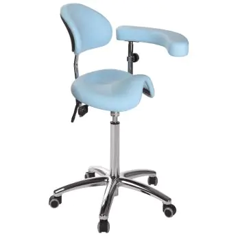 Ecopostural DERBY stool with chromium-plated base and backrest Ecopostural S5674