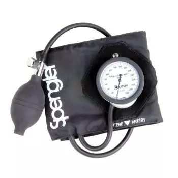 Aneroid sphygmomanometer / cuff-mounted Spengler Vaquez Laubry Nano