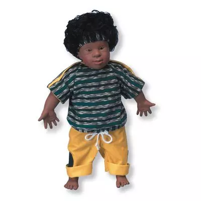 Solomon - Down's Syndrome Doll (Trisomy 21), African Male W11203