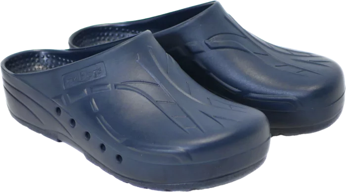 Dark blue unperforated surgical clogs Mediplog 