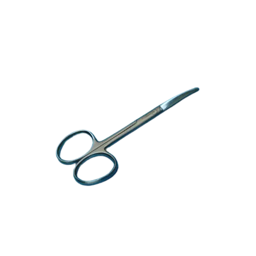 Enucleation Scissors, very curved, foam, adult, 12.5 cm Holtex