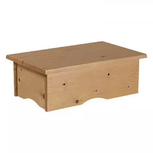 Single wooden Step Stool Ecopostural A4412