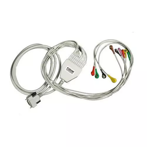 Patient cable 10 wires ECG Colson Cardiette, banana plugs