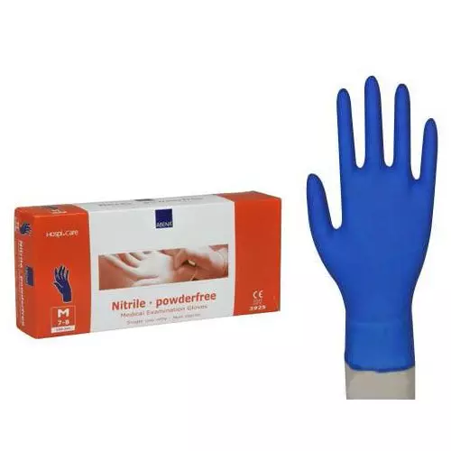 Nitrile gloves powder free long sleeves 300 mm Abena box of 100