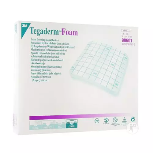 3M Tegaderm Foam Dressings 10 x 10 cm Box of 10