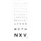 Test visual acuity Monoyer 3m