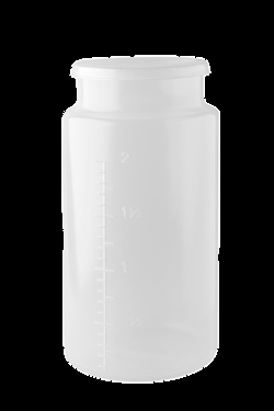 Plastic jar urine 2 L cylindrical Holtex