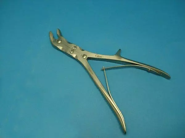 forceps Gouge Stille, 4 joints, against-angled, 23 cm, 7 mm jaw Holtex