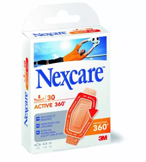 Anti-shock 3M Nexcare Active Bandages washable 360 Box of 30