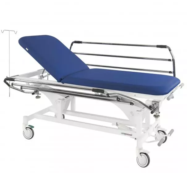 Hydraulic Massage Table in 2 parts with directional castors Ecopostural C3700